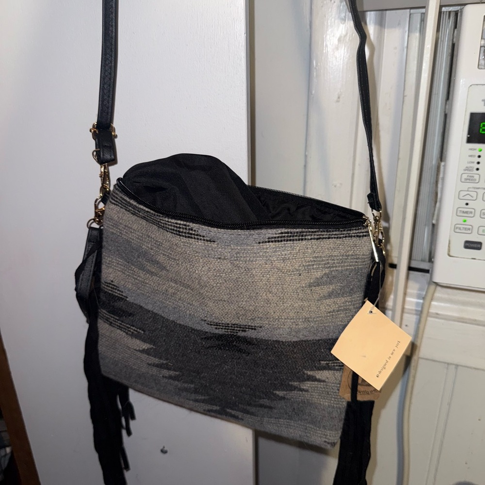 Stylish Black and Gray Women's Bag